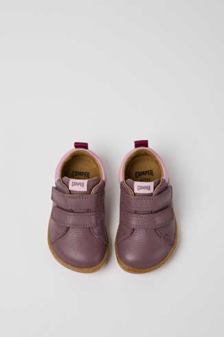 Alternative image of K800405-012 - Peu - Violet leather sneakers
