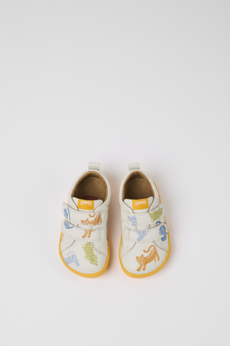 Alternative image of K800405-028 - Twins - Chaussures en cuir multicolore pour enfant