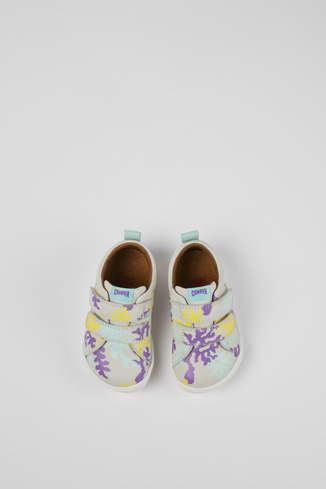Overhead view of Twins Multicolored Leather Sneaker