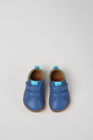 Overhead view of Peu Multicolor Leather Sneakers for Kids.