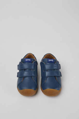 Alternative image of K800412-011 - Dadda - Niebieskie skórzane sneakersy