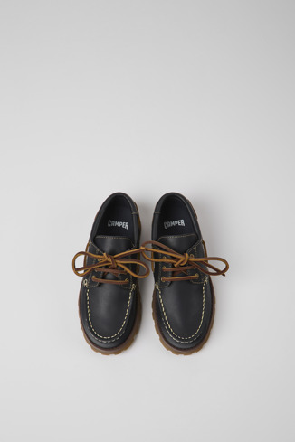Alternative image of K800416-001 - Compas - Navy blue leather shoes
