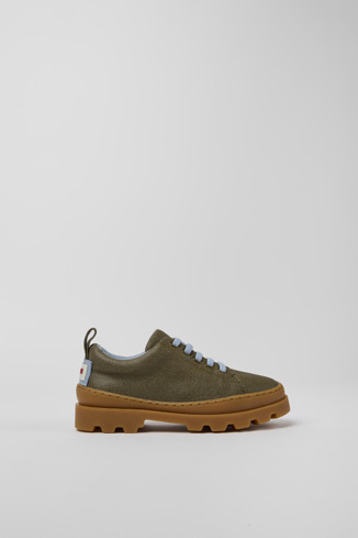 Alternative image of K800420-007 - Brutus - Zapatos verdes de algodón orgánico para niños