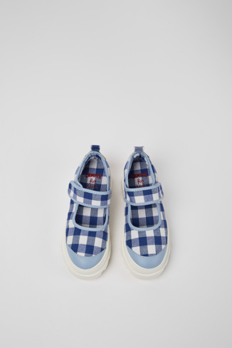 Alternative image of K800421-004 - Brutus - Blue and white Mary Jane shoes for kids
