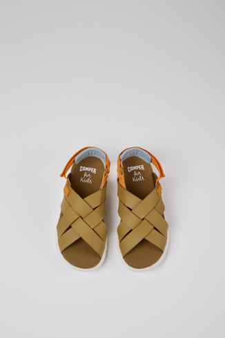Alternative image of K800430-008 - Oruga - Brown leather sandals for kids
