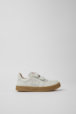K800436-019 - Runner - Sneakers de pell blanca sense tenyir