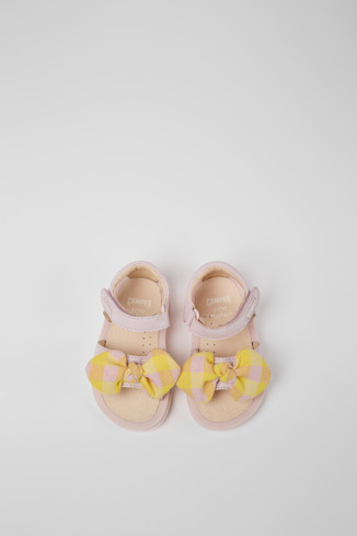 Alternative image of K800440-003 - Bicho - Pink and yellow sandals for kids