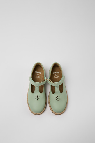 Alternative image of K800474-004 - Savina - Green leather shoes for girls