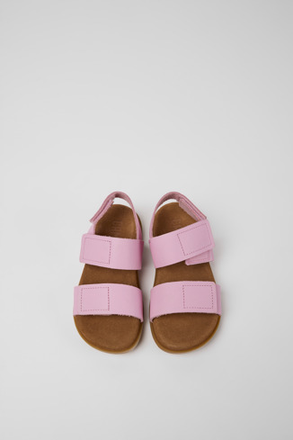 Alternative image of K800490-004 - Brutus Sandal - Pink leather sandals for girls