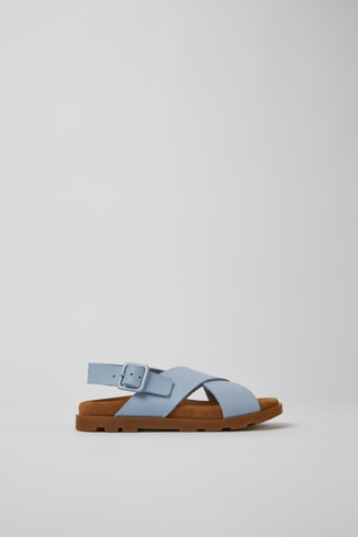 Alternative image of K800491-001 - Brutus Sandal - Blue leather sandals for kids