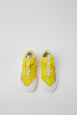Alternative image of K800497-005 - CRCLR - Yellow, beige, and white sneakers for kids