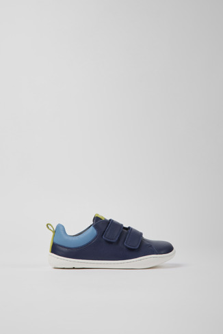 K800512-004 - Peu - Blue leather shoes for kids