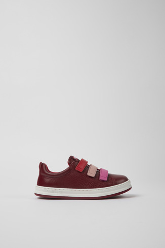 Side view of Twins Multicolored leather sneakers