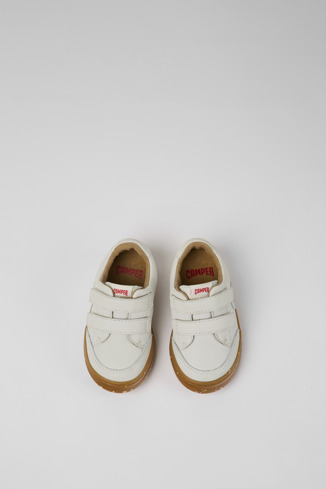 Alternative image of K800530-003 - Runner - Sneaker per bambini in pelle non tinta bianca