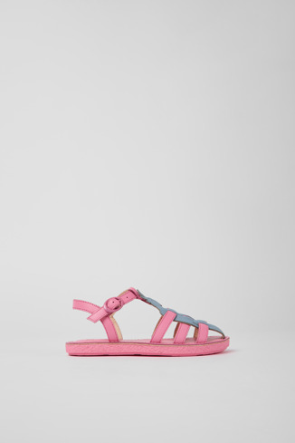 Alternative image of K800534-002 - Twins - Multicolored leather sandals for kids
