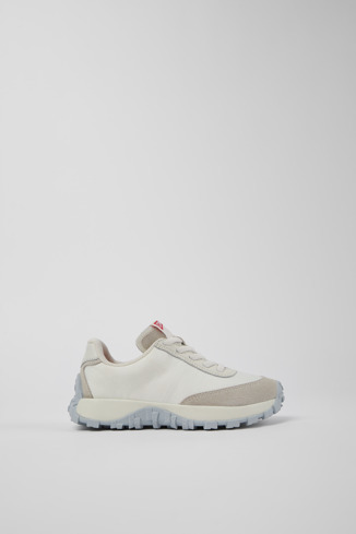 Drift Trail Weißer Sneaker aus Textil/Nubukleder