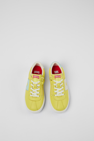 Twins Żółte sneakersy ze skóry