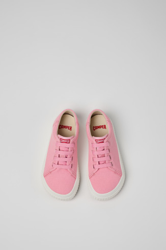 Overhead view of Peu Roda Pink Textile Sneaker