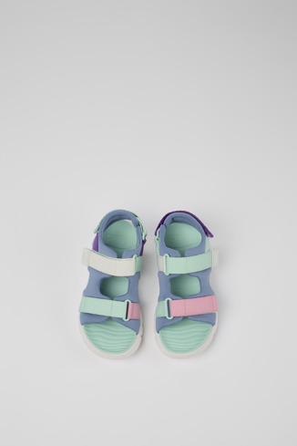 Overhead view of Twins Multicolored Textile Sandal