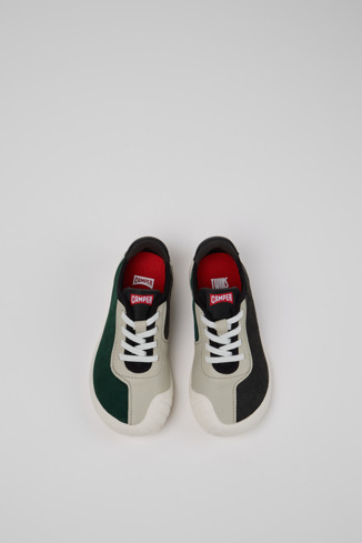 Twins Meerkleurige nubuck en leren sneakers voor kinderen.