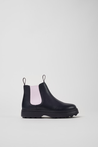 Norte Bottes en cuir violet pour enfant