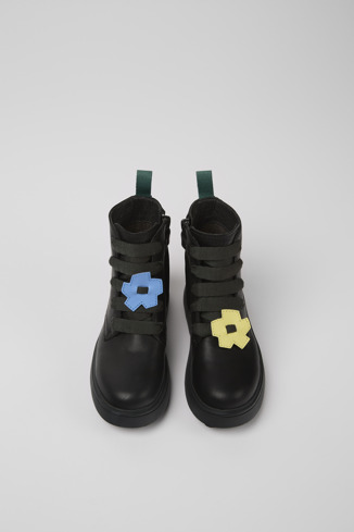 Alternative image of K900150-012 - Twins - Bottes à lacets en cuir noir