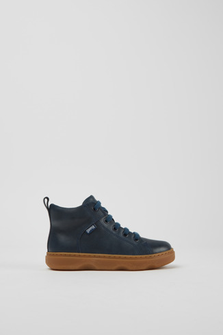 Kido Bottines en cuir bleu