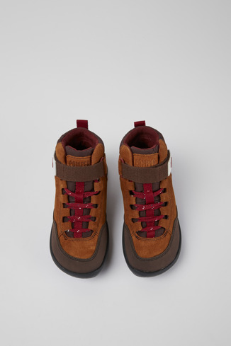 Alternative image of K900227-007 - Ergo PrimaLoft® - Brown textile and nubuck ankle boots