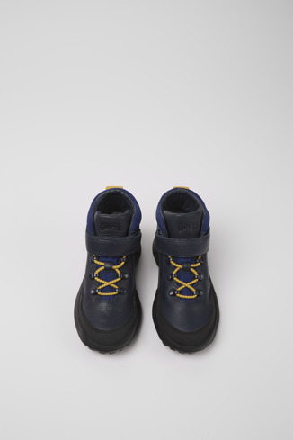 Alternative image of K900297-002 - CRCLR GORE-TEX - Blue leather and textile ankle boots