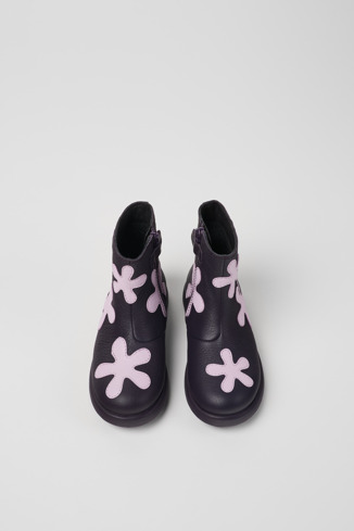 Twins Bottes en cuir violet pour enfant