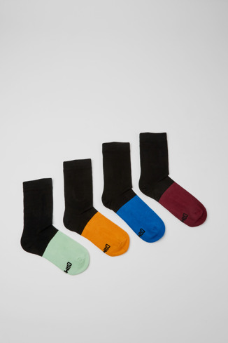 Side view of Odd Socks Pack Four multicolored unisex socks