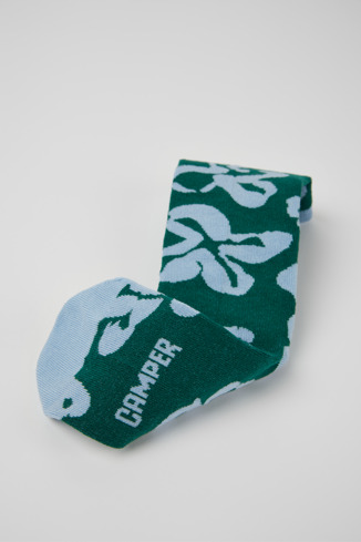 Close-up view of Calma Socks PYRATEX® Green and blue PYRATEX® socks