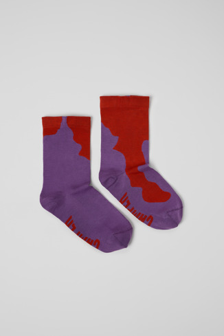 Side view of Calma Socks PYRATEX® Multicolored Textile Socks