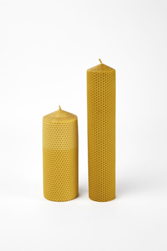 Conjunto de 2 Velas de Cera de Abelha