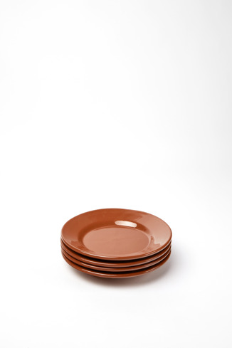 KG00031-001 - Set di 4 piatti da dessert in terracotta