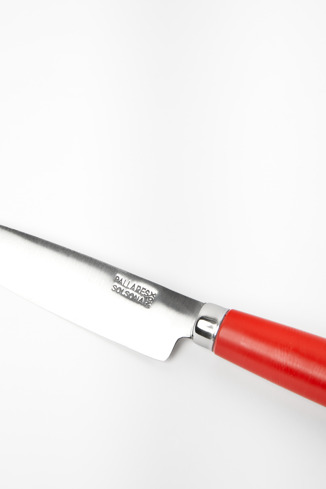 Close-up view of Catalan Knife Red Camper Knife