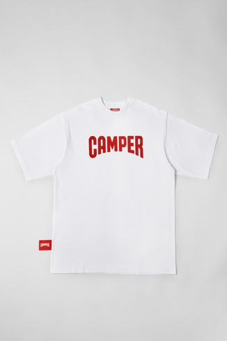 Alternative image of KU10004-006 -  T-Shirt - Wit uniseks T-shirt met Camper-logo