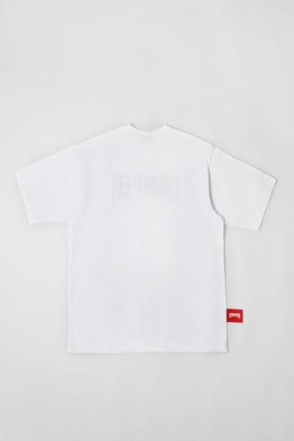 Alternative image of KU10004-006 -  T-Shirt - T-shirt blanc unisexe avec logo Camper