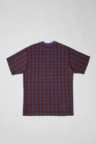  T-Shirt Samarreta unisex de color bordeus i blau