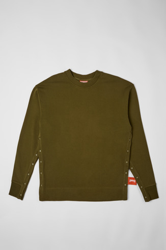 Alternative image of KU10010-001 - Sweatshirt  - Unisex felpa verde-marrone