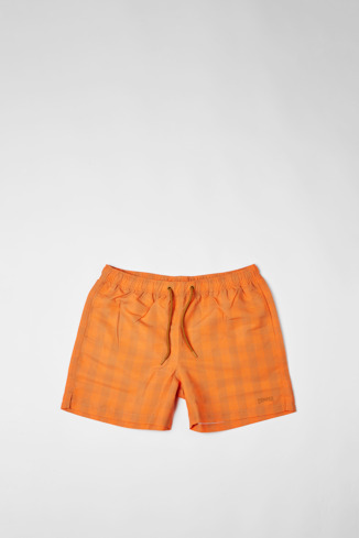  Shorts Unisex boxer mare arancione e beige