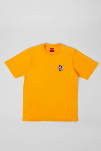 Side view of T-Shirt Orange organic cotton T-shirt