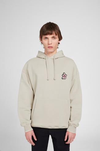 Alternative image of KU10032-002 - Hoodie - Grey organic cotton hoodie