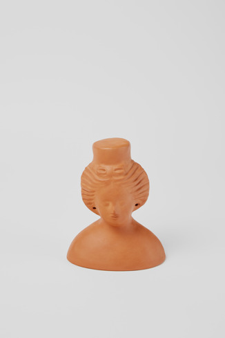 Side view of Goddess Tanit Terracotta bust of goddess Tanit