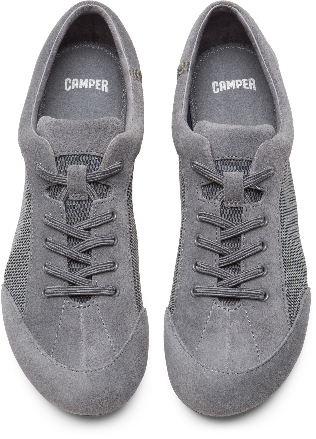靴 CAMPER Peu Summer Senda Camper Peu Summer Senda 22614-027 Womens Black Suede Low Top