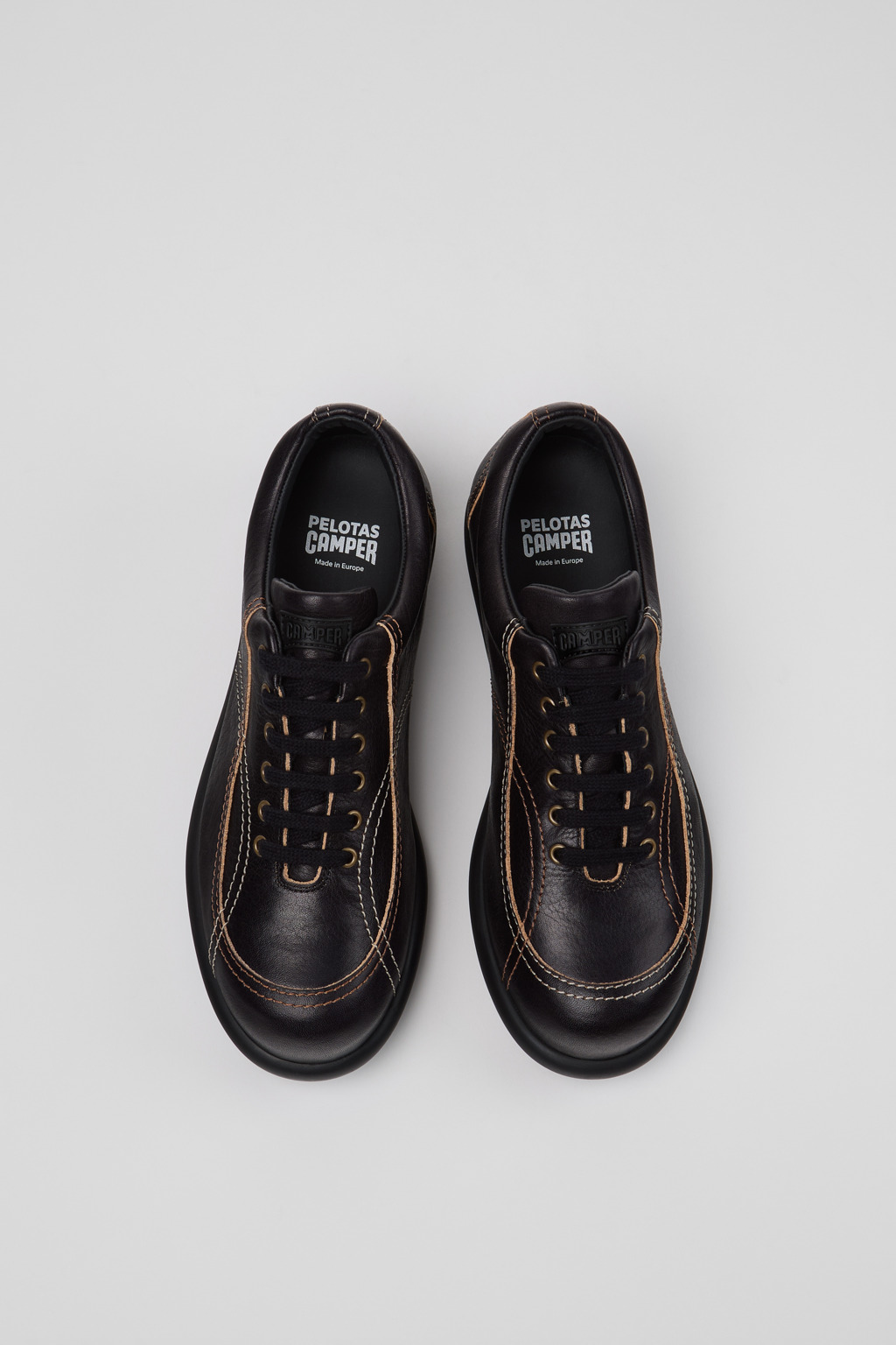 CAMPER TWINS ライトニナシリーズ　ダークブラウン Twins Black Casual for Women - Autumn / Winter collection - Camper USA