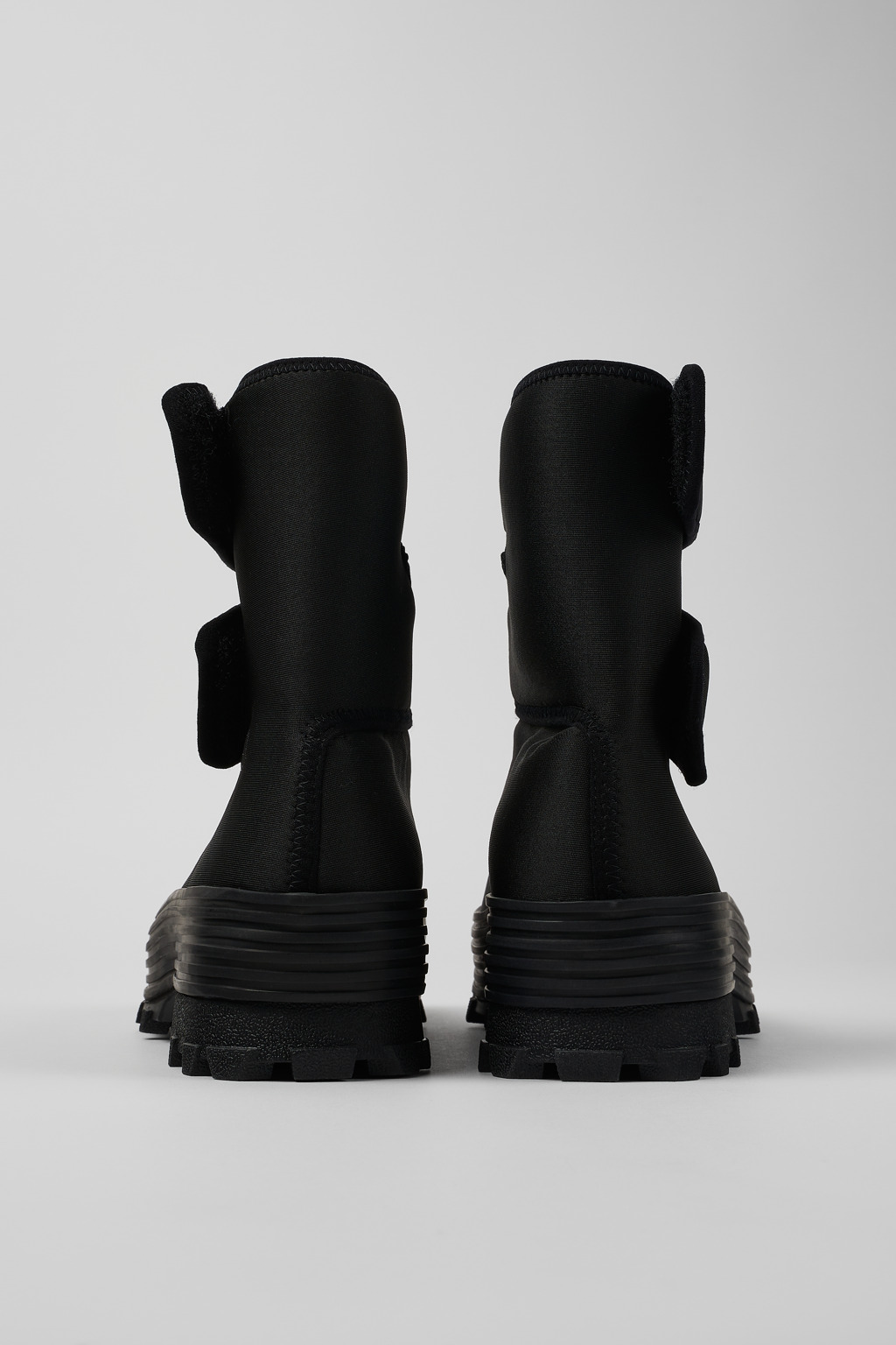 Traktori Black Ankle Boots for Unisex - Spring/Summer