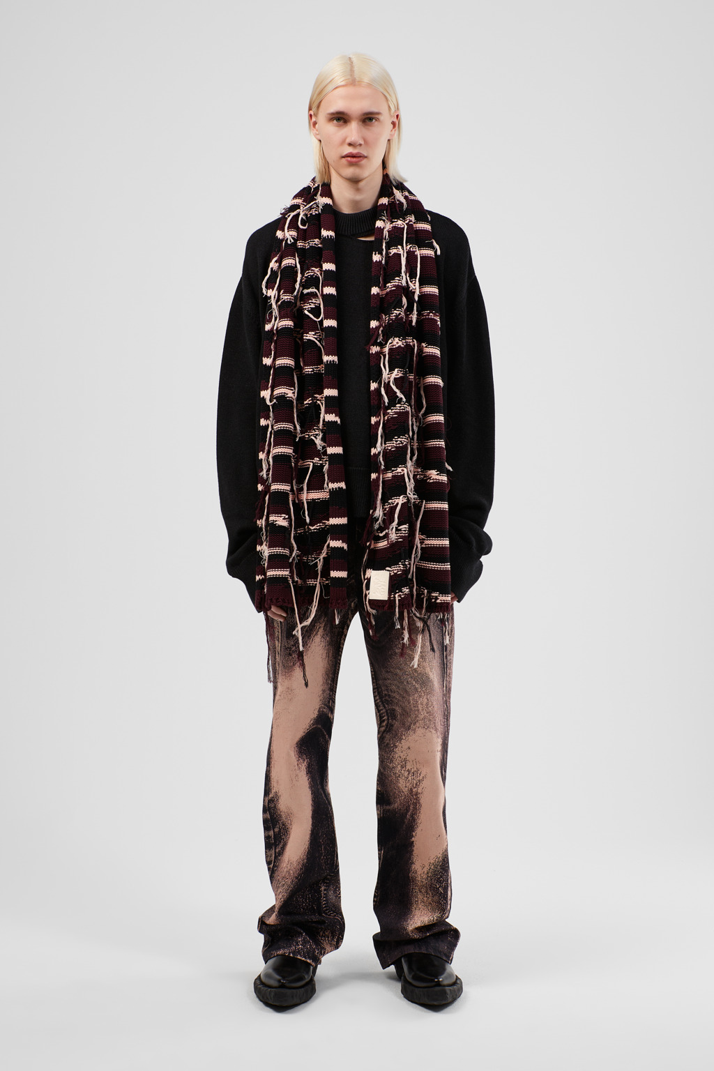 スカーフ CAMPERLAB Woman Scarf Brown AU00017-003 KNIT SCARF 0 AU00017-003_01MF.jpg