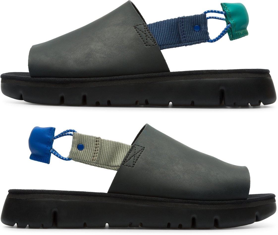 Twins Black Sandals for Men - Fall/Winter collection - Camper USA