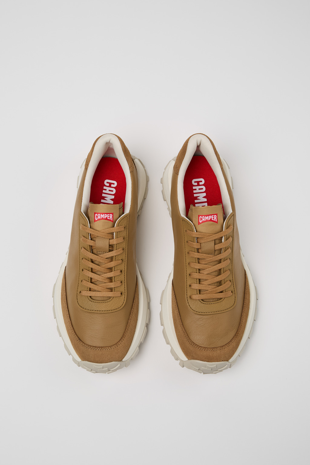 スニーカー CAMPER Men Sneakers Brown K100928-012 DRIFT TRAIL VIBRAM 0 Drift Trail Brown Sneakers for Men - Spring/Summer